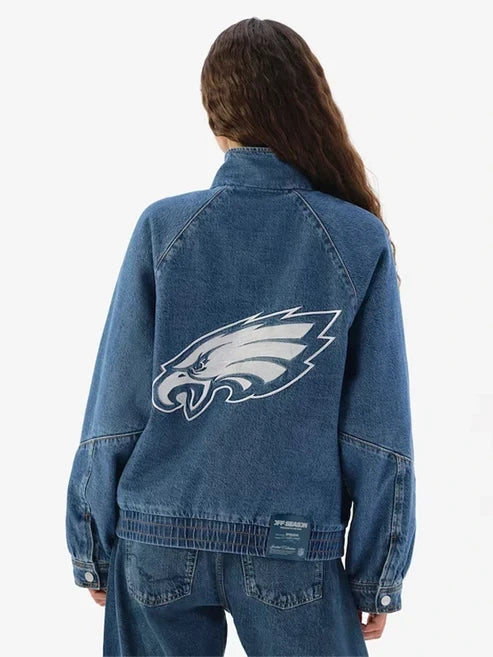 Off Season Eagles Oversized Denim Jacket