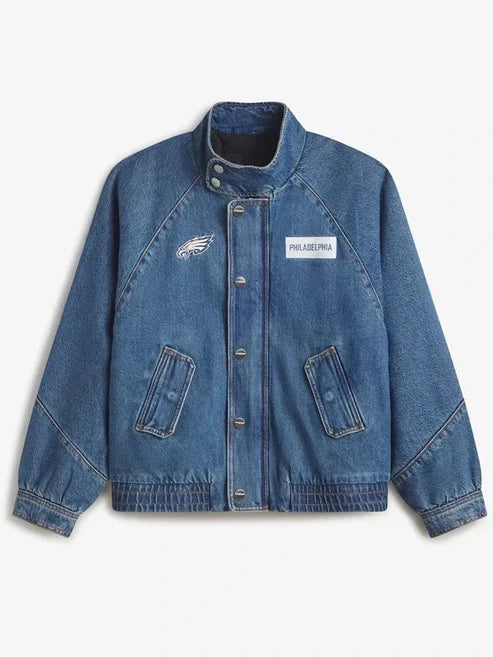 Off Season Eagles Oversized Denim Jacket