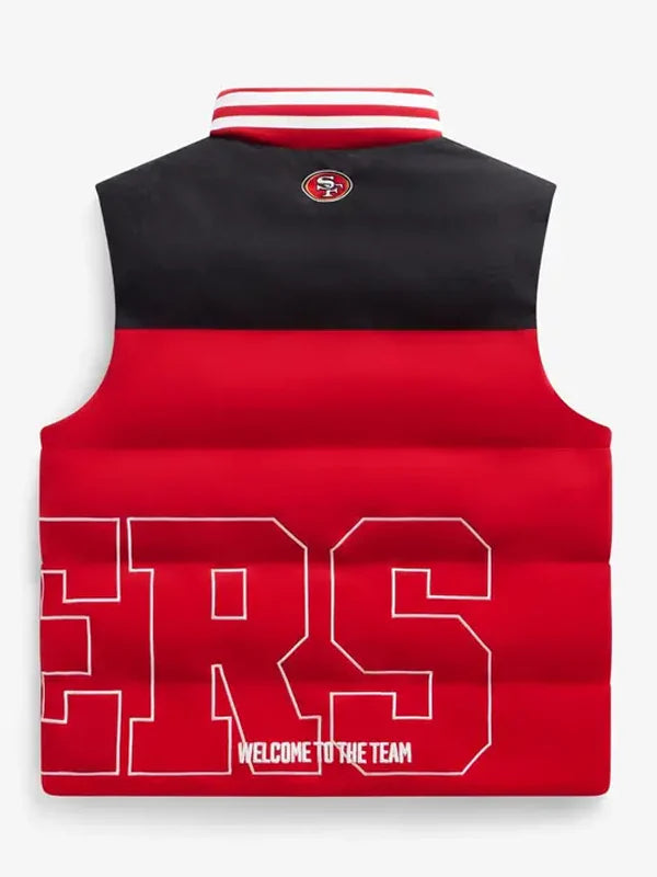 Off-Season-Unisex-Scarlet-San-Francisco-49ers-Team-Puffer-Vest