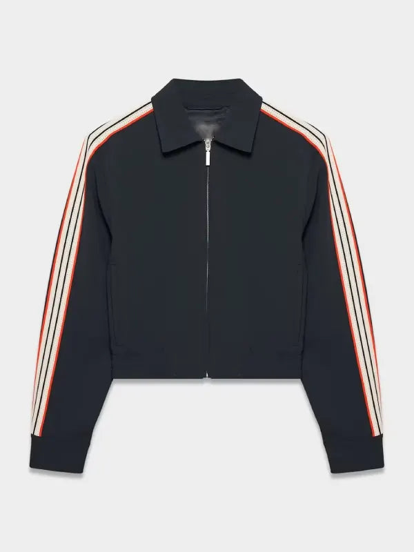 Off Campus 2026 Mika Abdalla Black Bomber Jacket