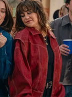 Off Campus 2026 Mika Abdalla Red Bomber Jacket