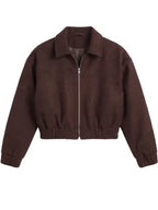 Off Campus Hannah Wells Brown Suede Jacket