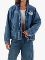 Off Season Seahawks Oversized Denim Jacket