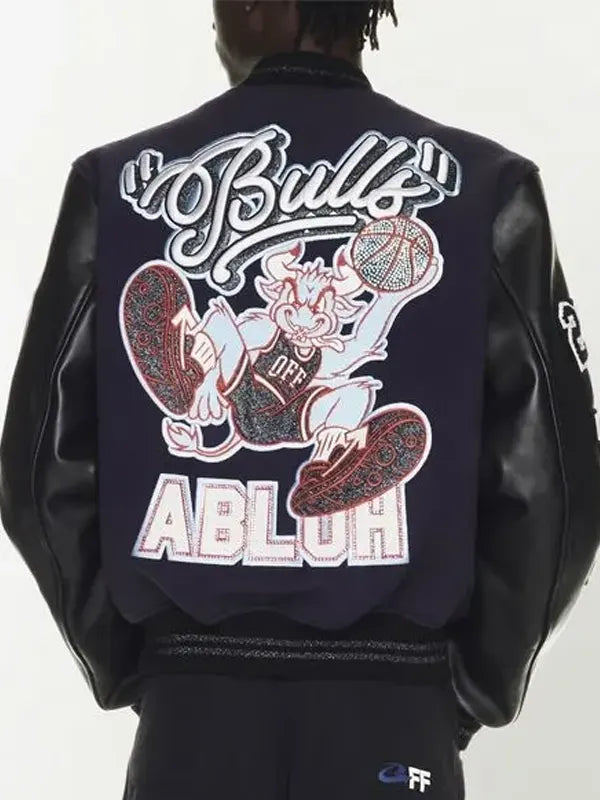 Off White Chicago Bulls Varsity Jacket