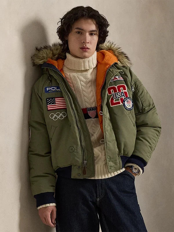 Olympic-2026-Team-USA-Bomber-Jacket-Green