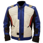 Blue Soldier Leather Jacket
