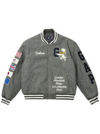 Palace-X-Gap-Varsity-Jacket-Grey