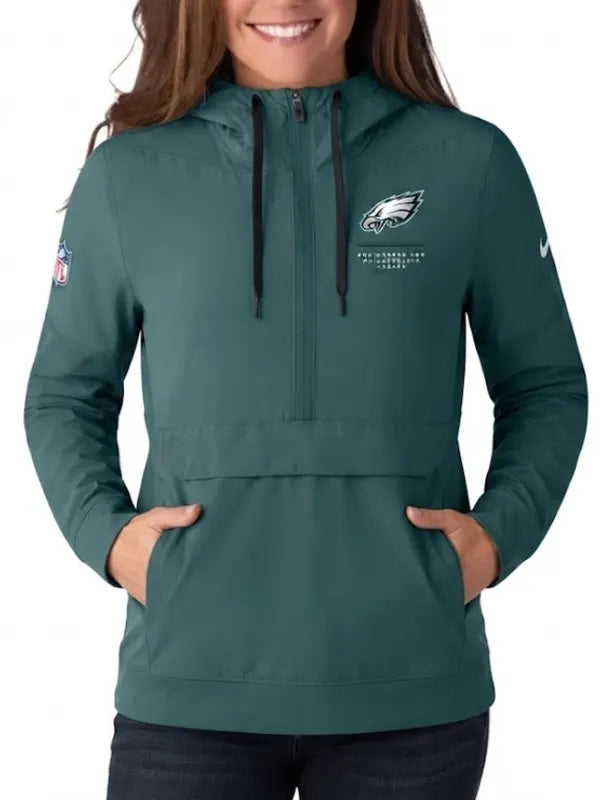 Philadelphia Eagles 2026 Sideline Anorak Green Jacket
