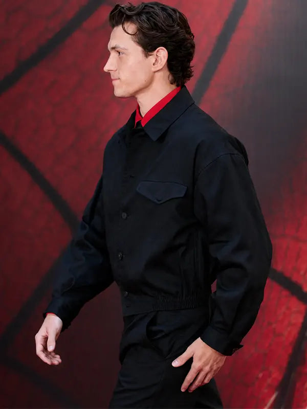 Photocall Brand New Day Spider Man Tom Holland Jacket