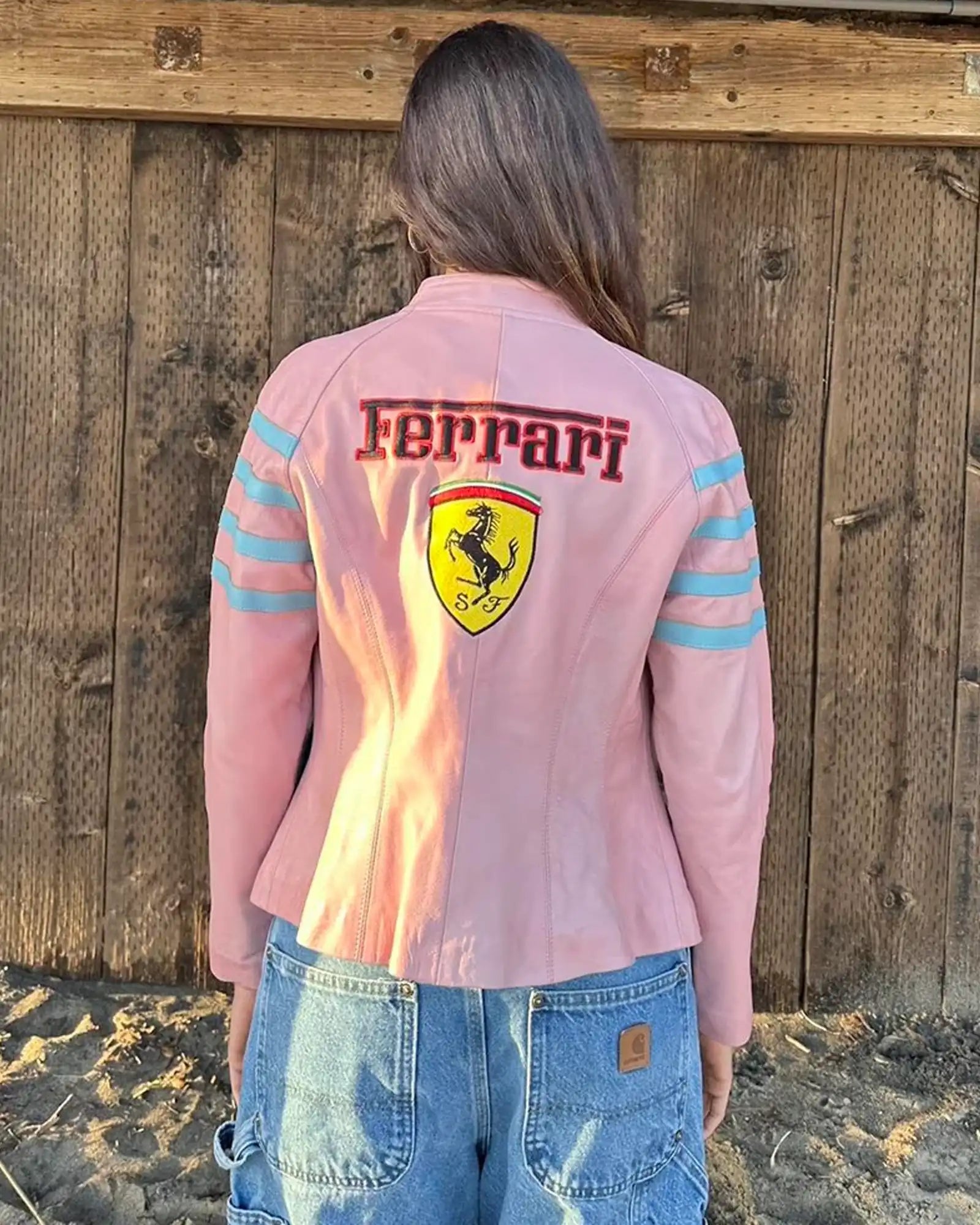 Pink-Ferrari-Leather-Jacket-Back