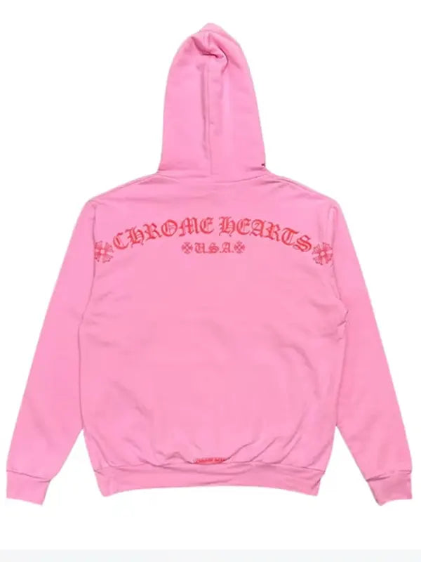 Pink Chrome Hearts Hoodie