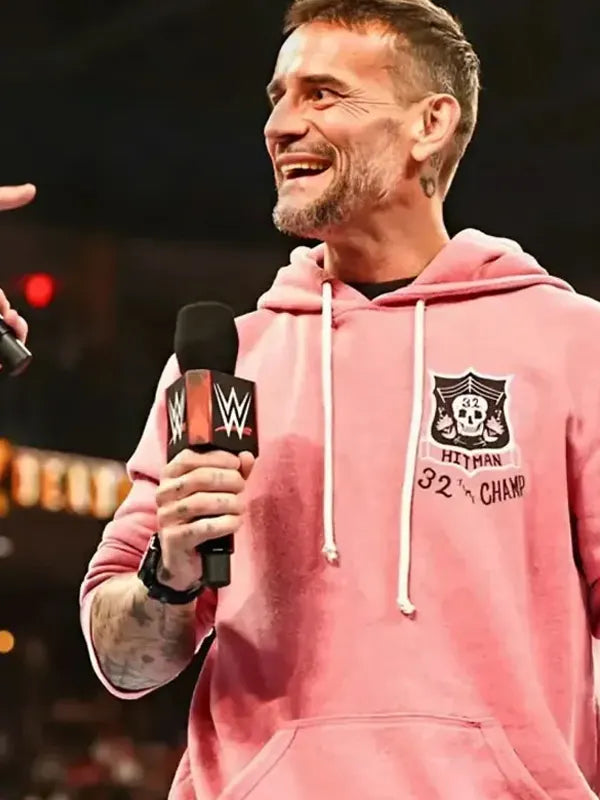 Pink Cm Punk Hoodie