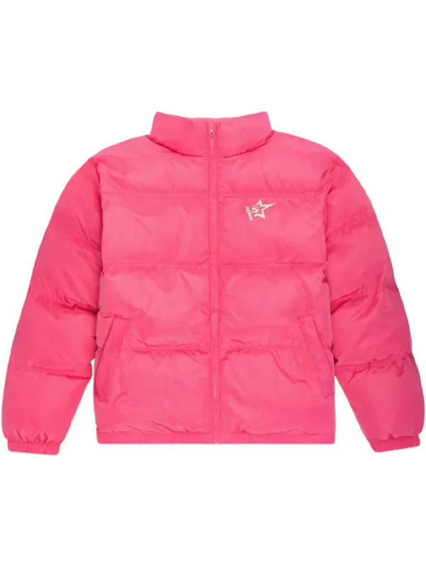 Pink Sp5der Puffer Jacket
