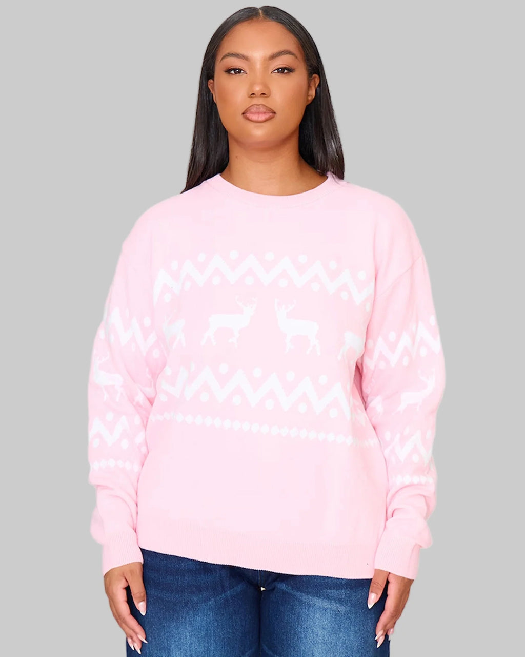 Pinky Christmas Sweater