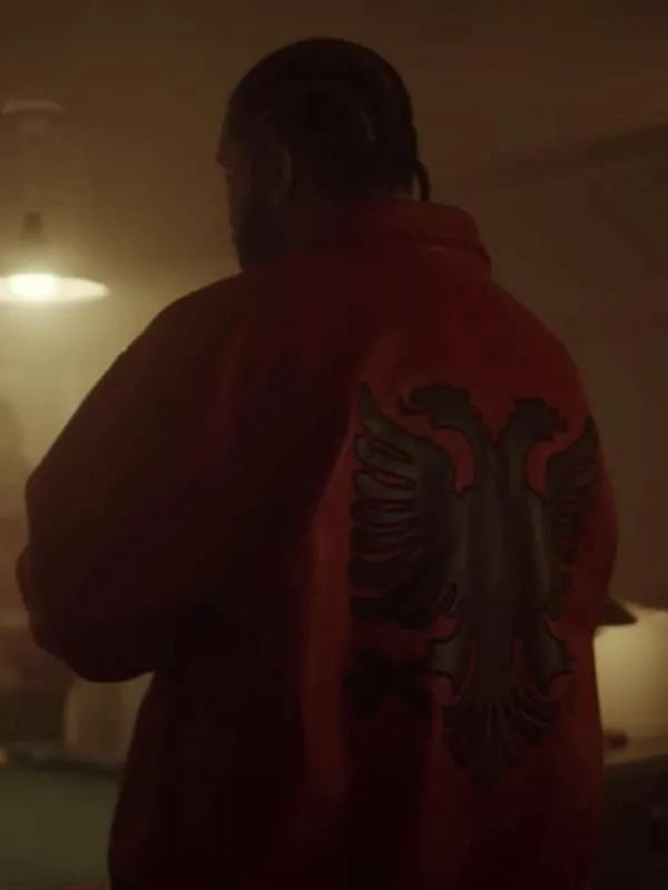 Drake Polar Opposites Red Leather Jacket