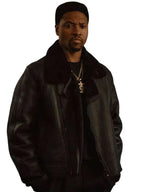 London Brown Power Book III Raising Kanan S05 Shearling Leather Jacket