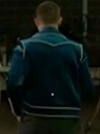 Power Ballad Nick Jonas Blue Velvet Biker Jacket