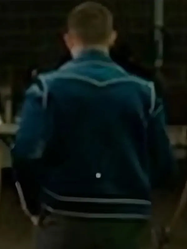 Power Ballad Nick Jonas Blue Velvet Biker Jacket
