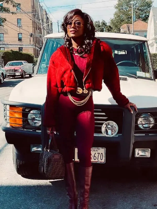 Power Book III Raising Kanan Raquel Thomas Maroon Jacket
