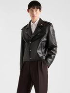 Prada Black Leather Jacket Men