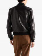 Prada Leather Bomber Jacket