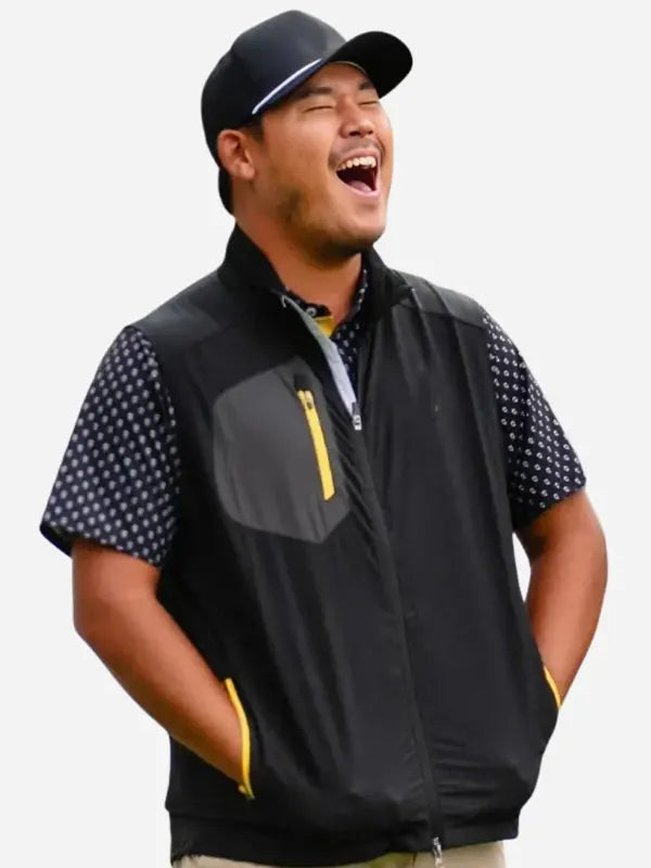 Presidents Cup Si Woo Kim Black Vest
