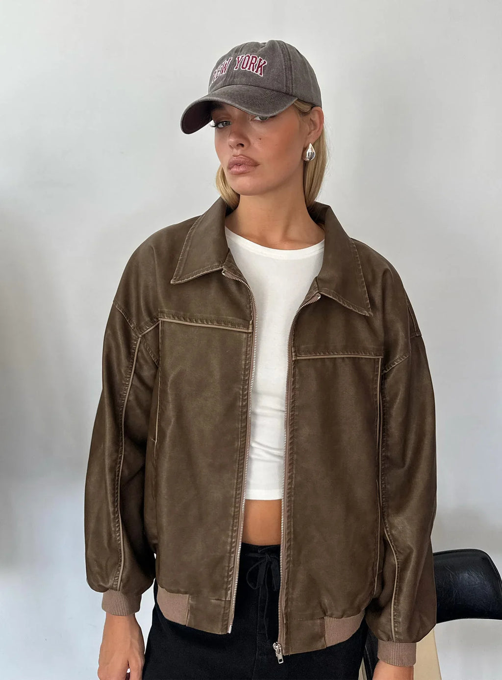 Princess-Polly-Goldsmith-Bomber-Faux-Leather-Jacket