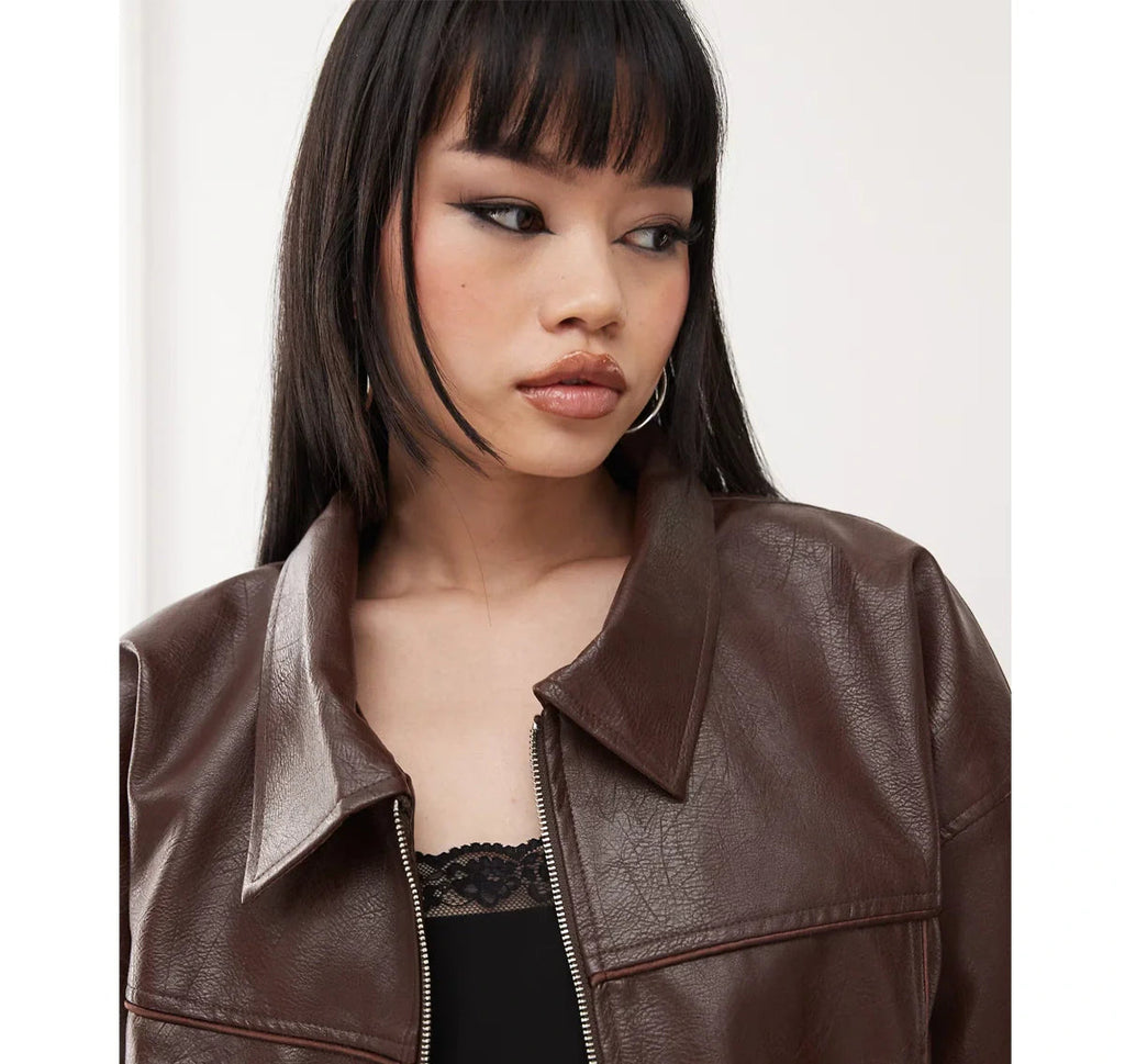Princess_Polly_Leather_Jacket_Brown_On_Sale