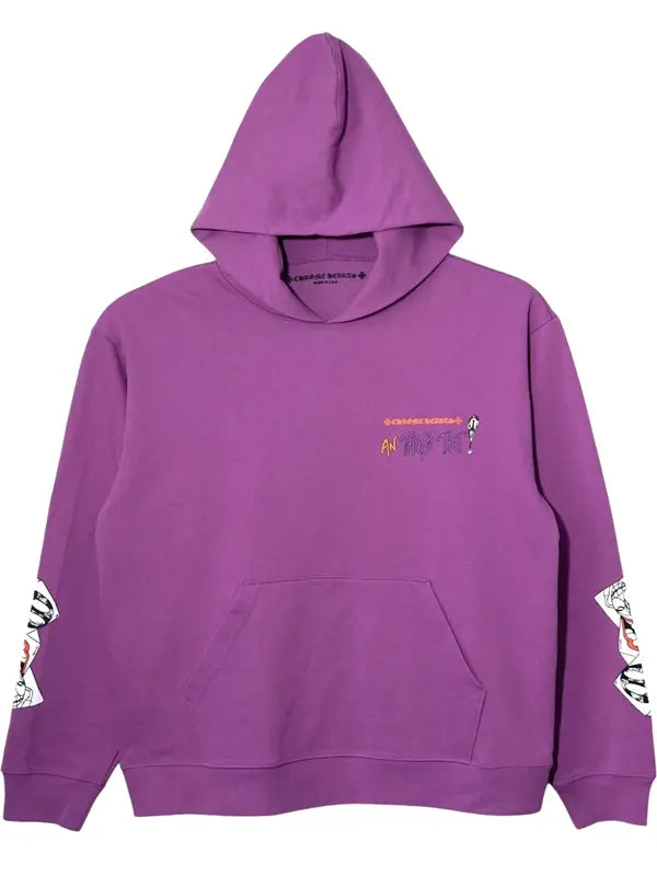 Purple Chrome Hearts Hoodie