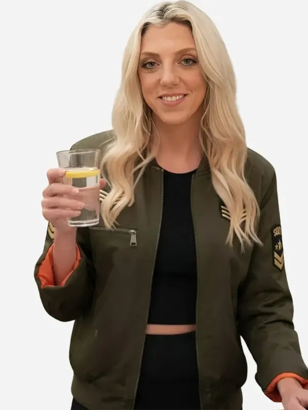 RHOC S20 Gina Kirschenheiter Green Bomber Jacket