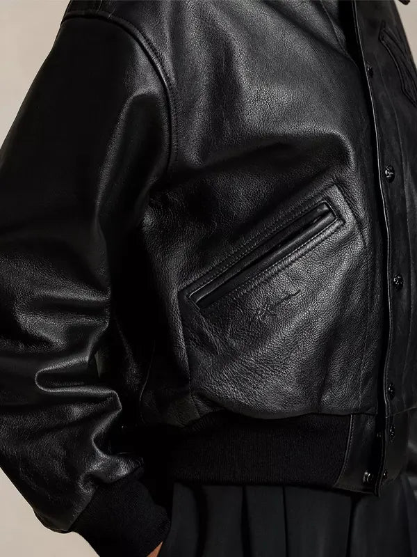 Ralph Lauren Yankees Bomber Jacket Leather