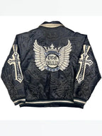 Raw Blue Leather Jackets