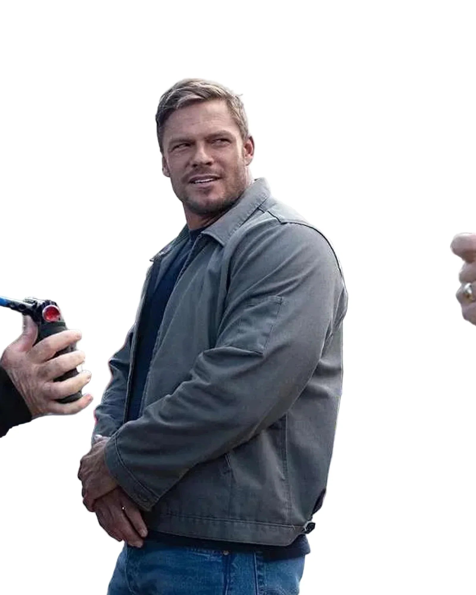 Reacher-Season-2-Alan-Ritchson-Gray-Cotton-Jacket