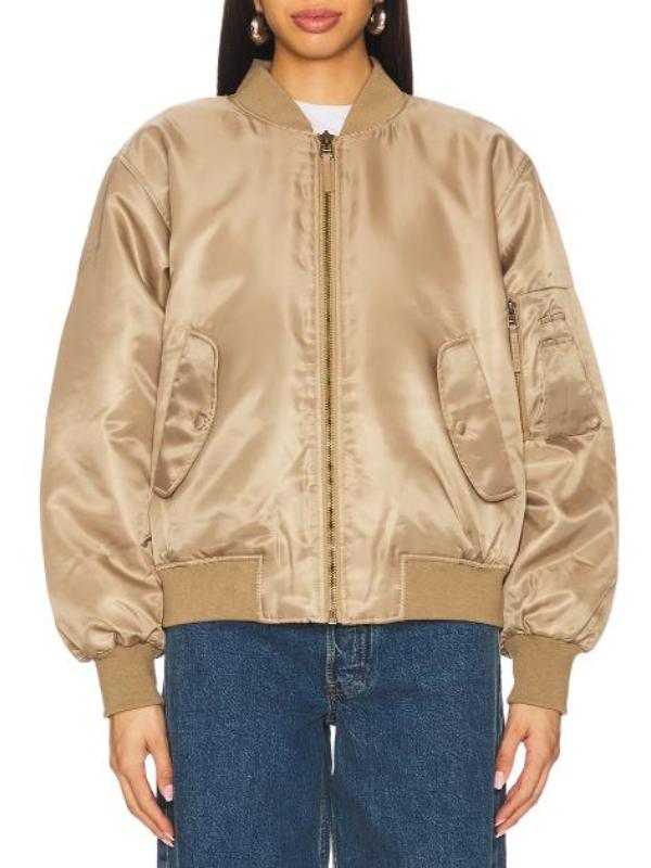 Real Housewives of OC S20 Jennifer Pedranti Beige Bomber Jacket