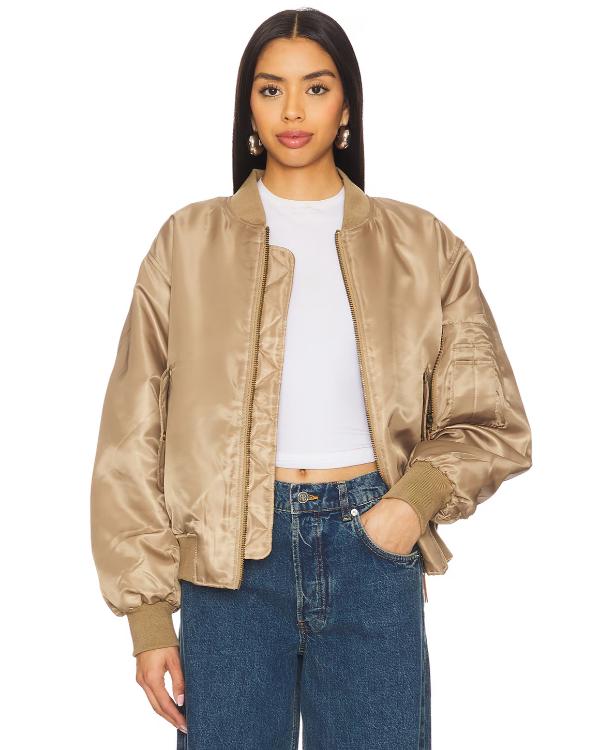 Real Housewives of OC S20 Jennifer Pedranti Beige Bomber Jacket