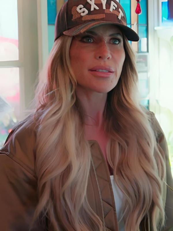 Real Housewives of OC S20 Jennifer Pedranti Beige Bomber Jacket