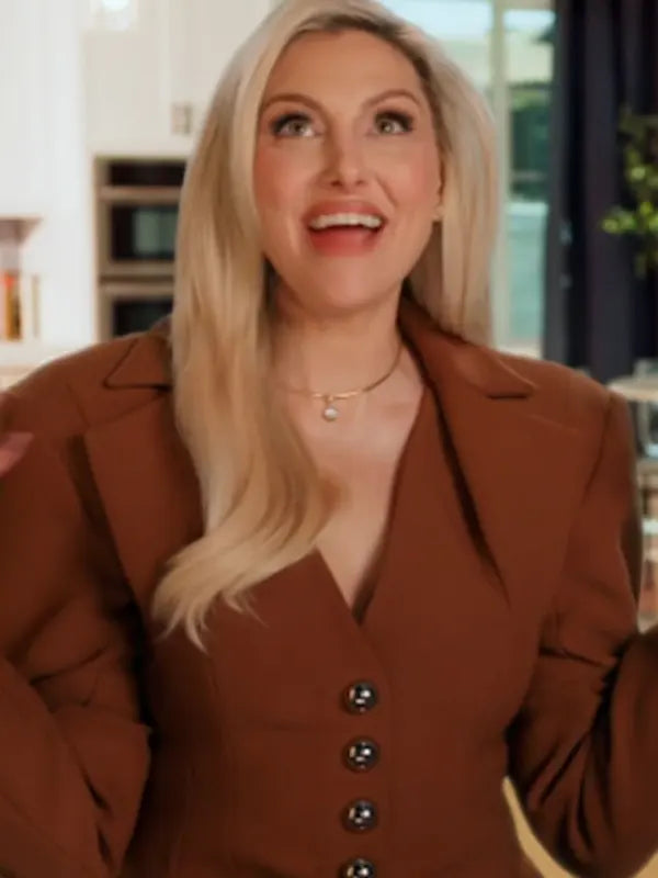 Real Housewives of Orange County S20 Gina Kirschenheiter Brown Blazer