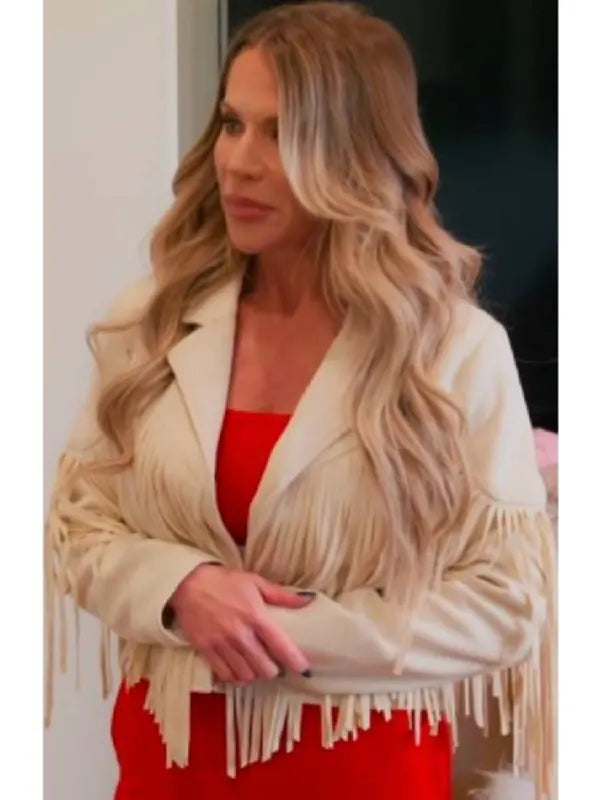 Real Housewives of Orange County S20 Jennifer Pedranti Fringe Jacket