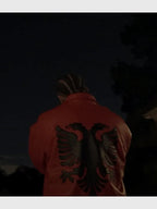 Drake Polar Opposites Red Leather Jacket