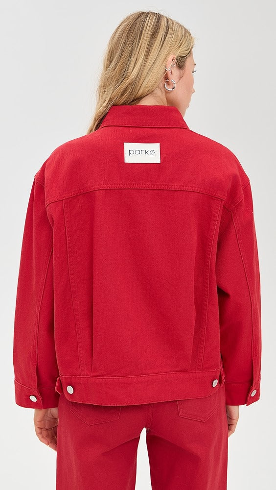Red-Parke-Denim-Jacket-back-View