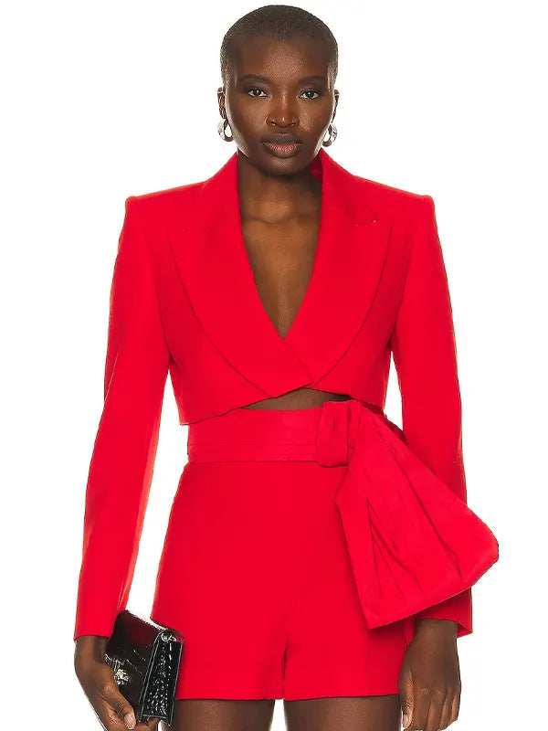 Red Alexander Mcqueen Jacket