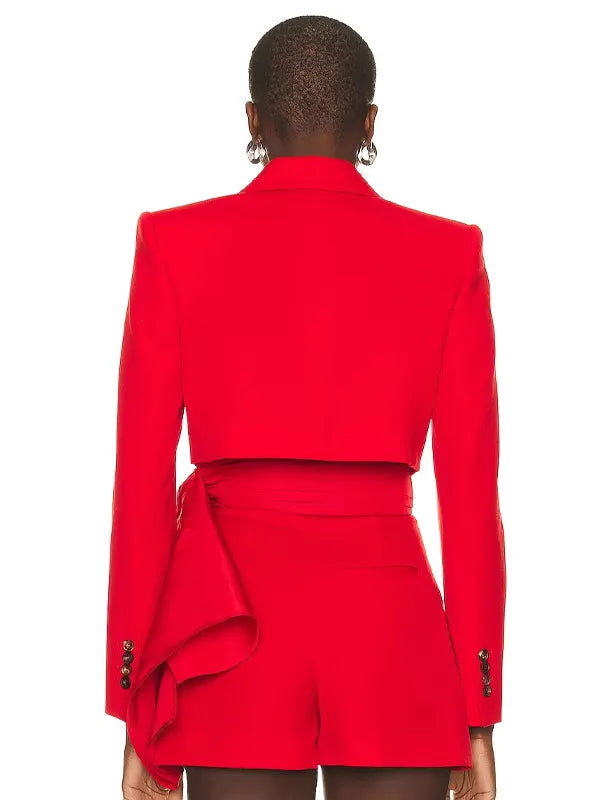 Red Alexander Mcqueen Jacket