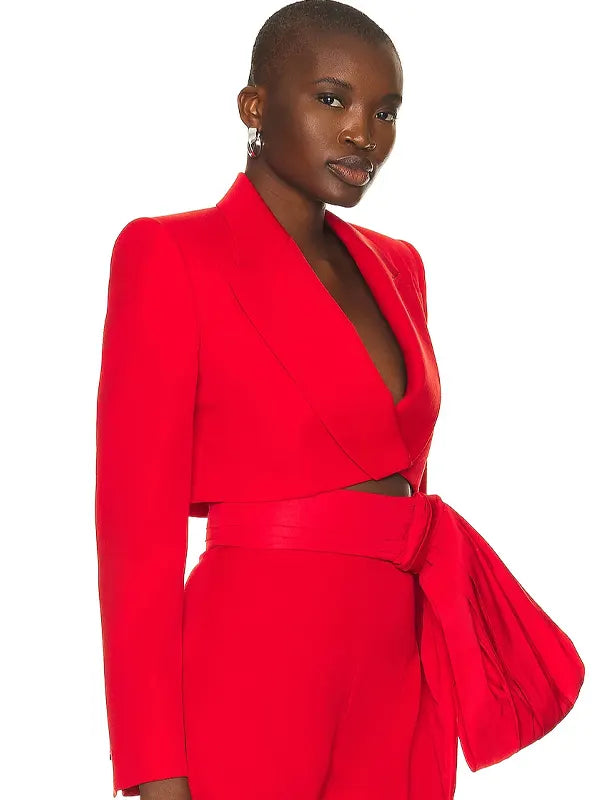 Red Alexander Mcqueen Jacket