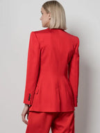 Red Alexander Mcqueen Jacket