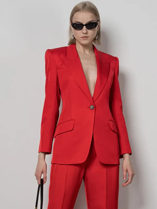 Red Alexander Mcqueen Jacket