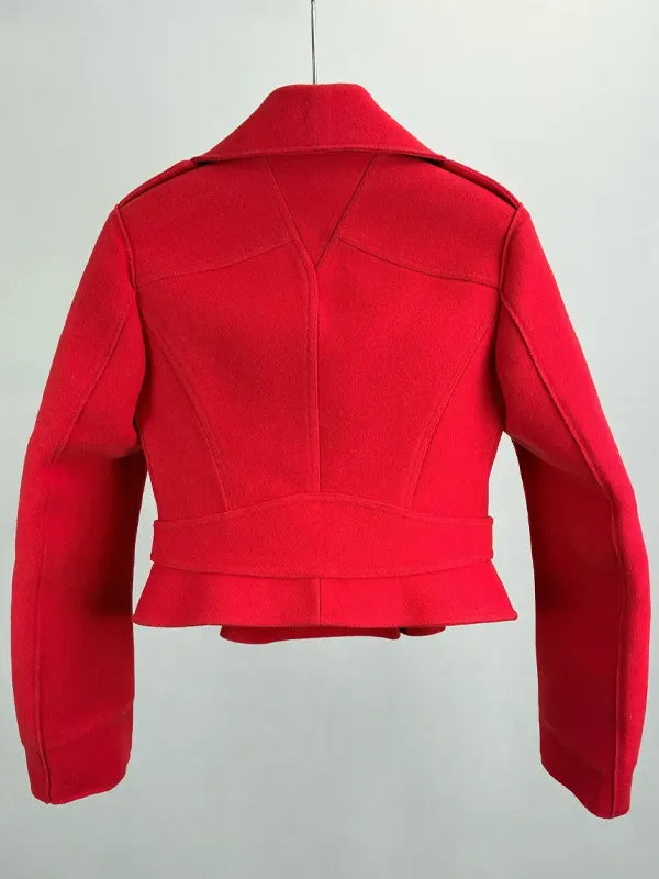 Red Alexander Mcqueen Jacket