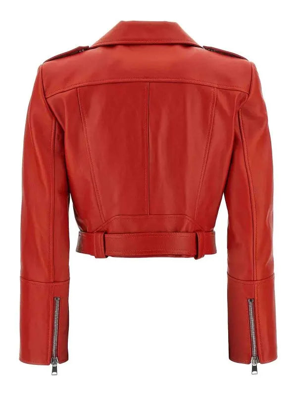Red Alexander Mcqueen Jacket