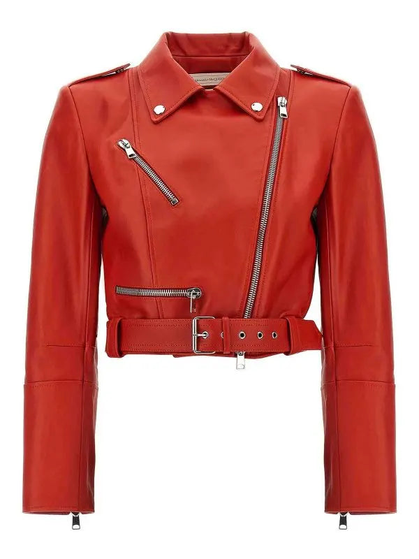 Red Alexander Mcqueen Jacket