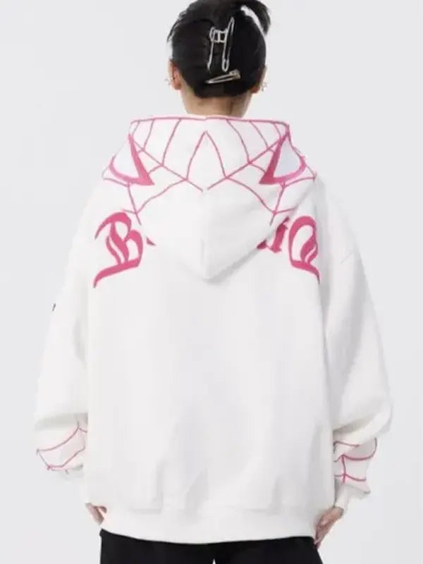 Red And White Spiderman Hoodie