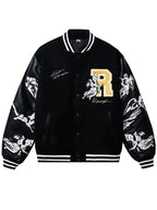 Revenge Varsity Jacket Black